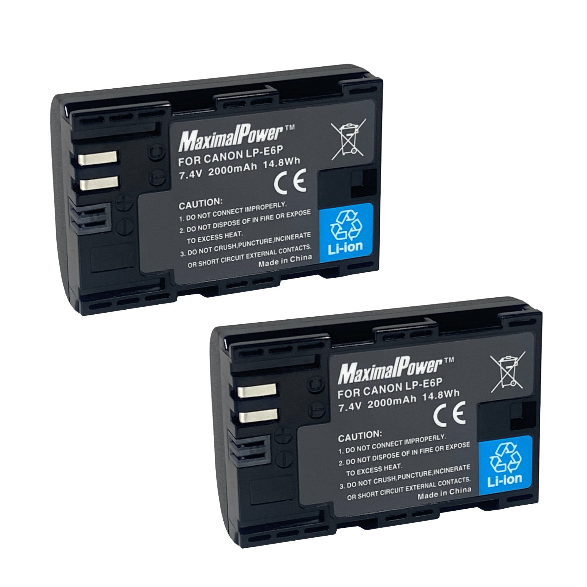 MVolt LP-E6 / LP-E6N Replacement Battery - 2200mAh For Canon 60D 70D 80D 5D Mark II III IV 6D 7D
