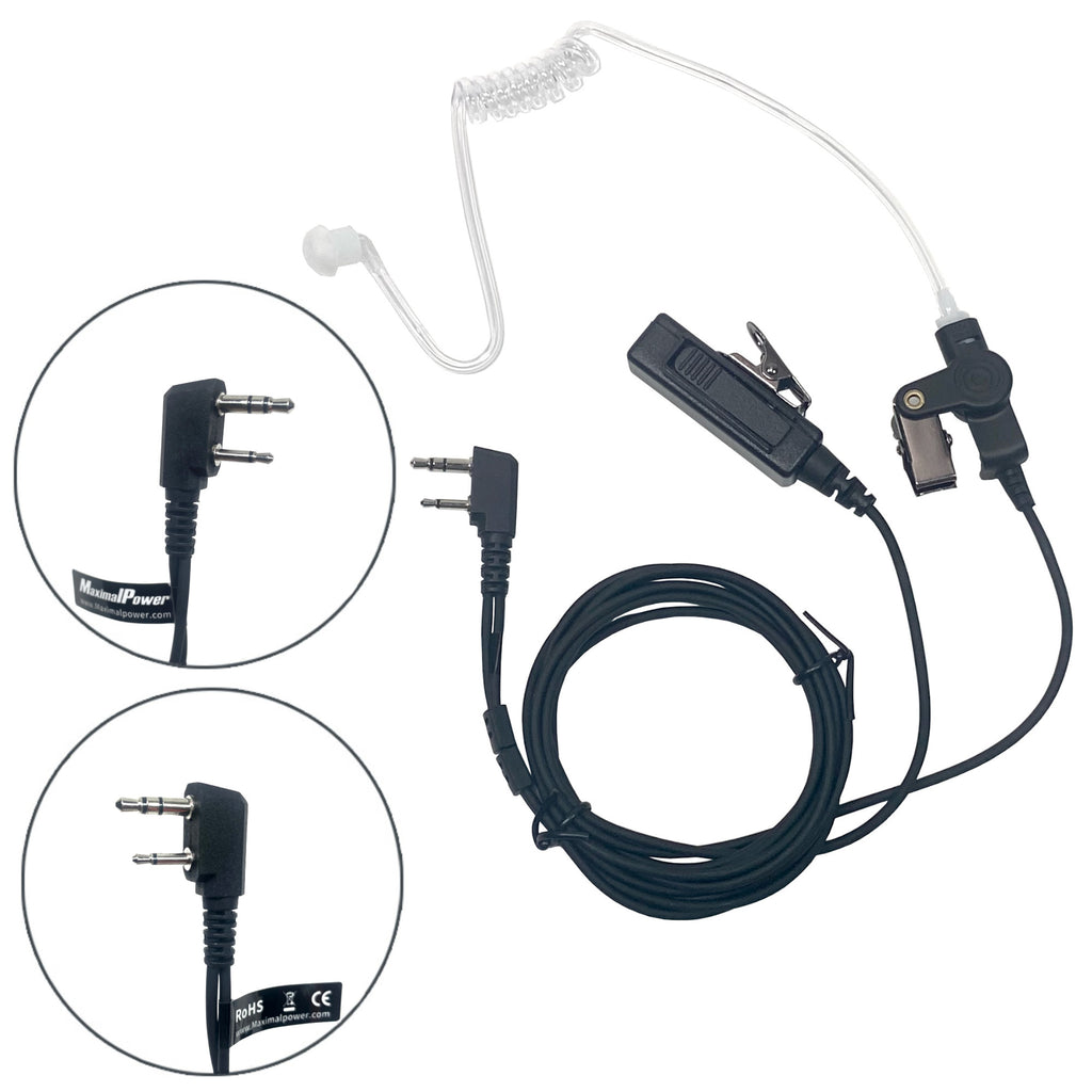 TSPN-M Auricolare Pneumatico Trasparente 2 Pin Midland per Radio TSPN-M Auricolare Pneumatico Trasparente 2 Pin Midland per Radio