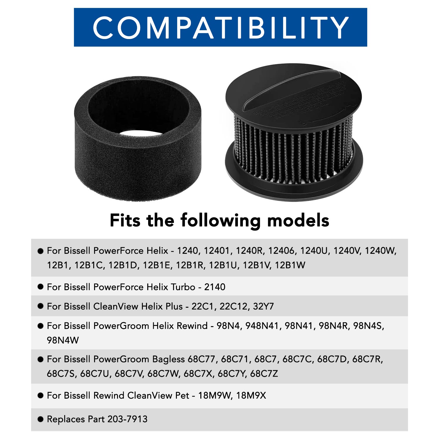 DGBRSM 2pcs Black Rubber Vacuum Belts for Bissell Style 7/9/10 p/n DGBRSM 2pcs Black Rubber Vacuum Belts for Bissell Style 7/9/10 p/n