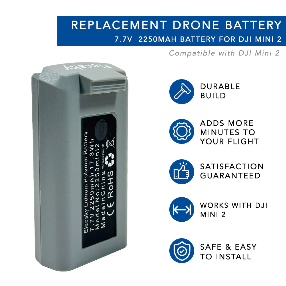 7.7V 2250mAh Drone Battery For DJI Mini 2 – MaximalPower