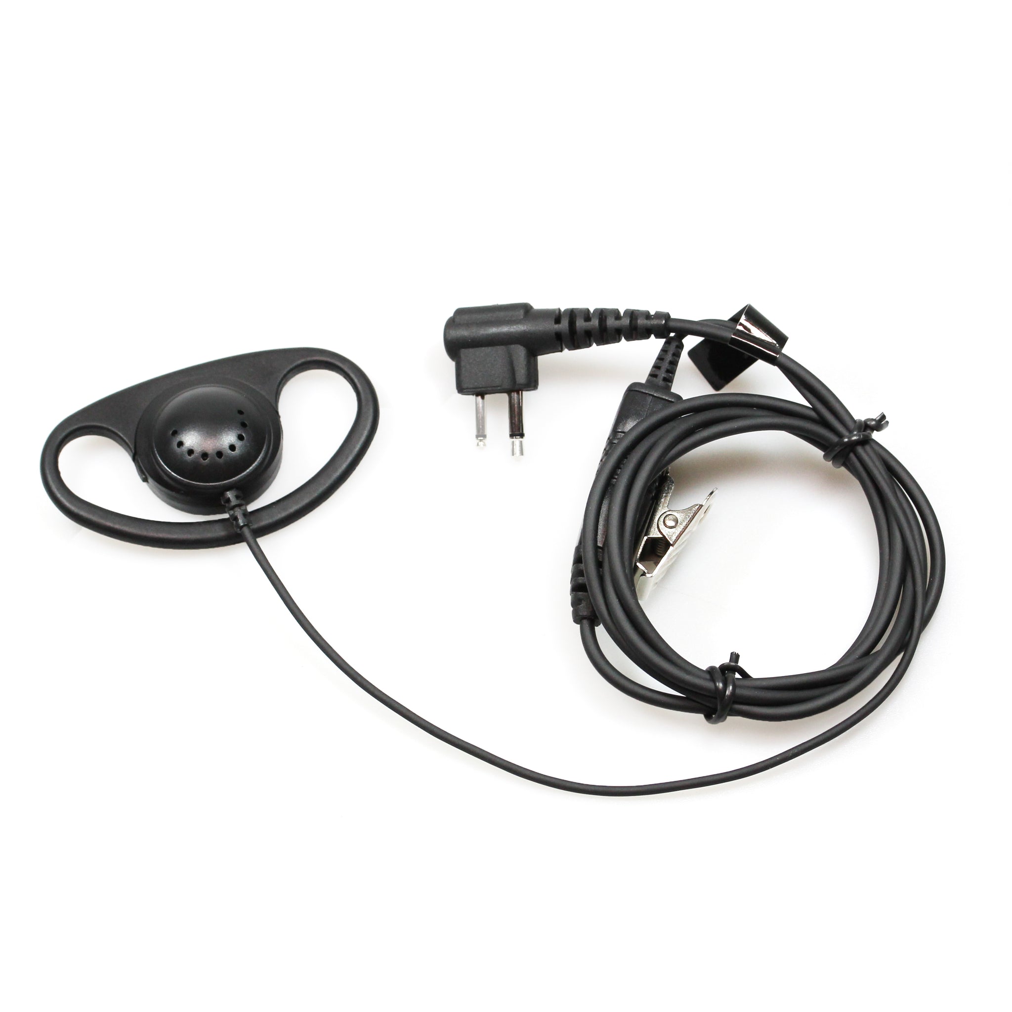 Radiation Headset HQRP D Shape Earpiece Headset PTT Mic Compatible ...