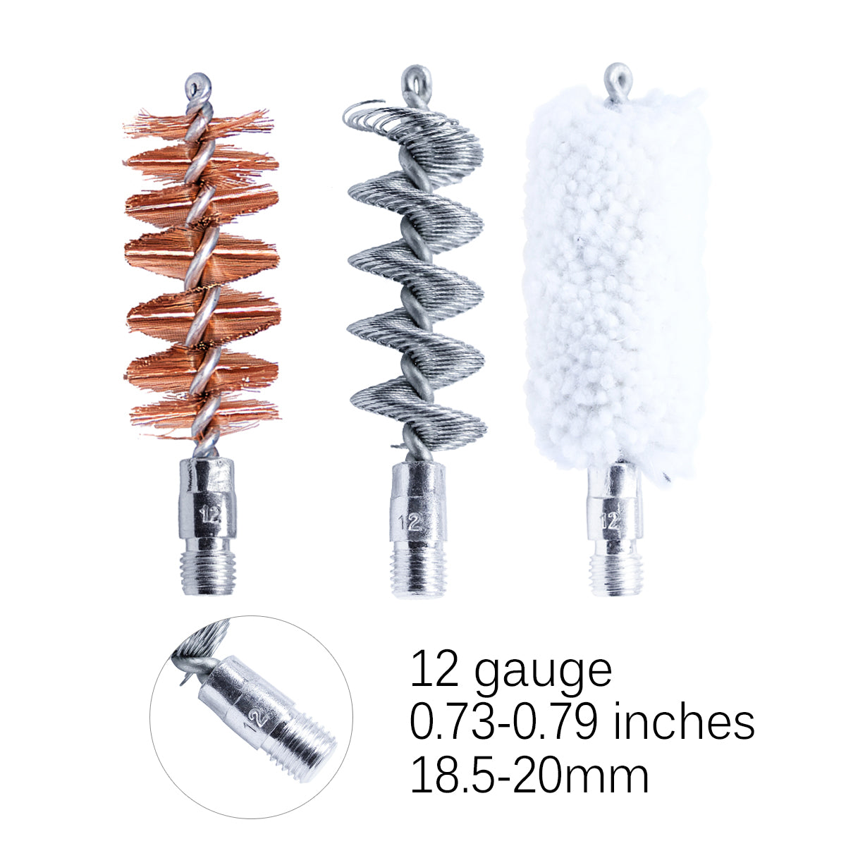 MaximalPower 7-Pack Combo of Gun Cleaning Bore Brushes