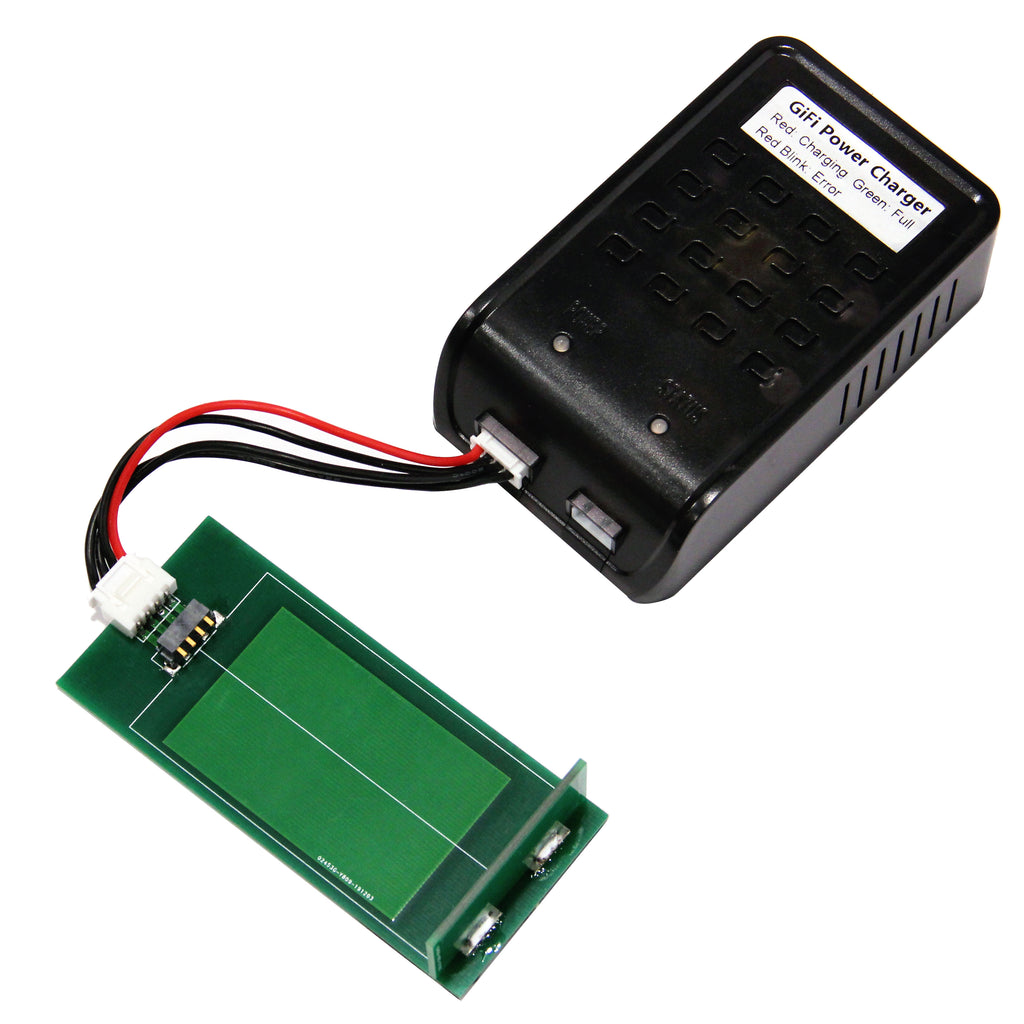 Battery adapter inserts into the 3 or 4-pin port of the Drone Battery Charger for Parrot AR Drone batteries