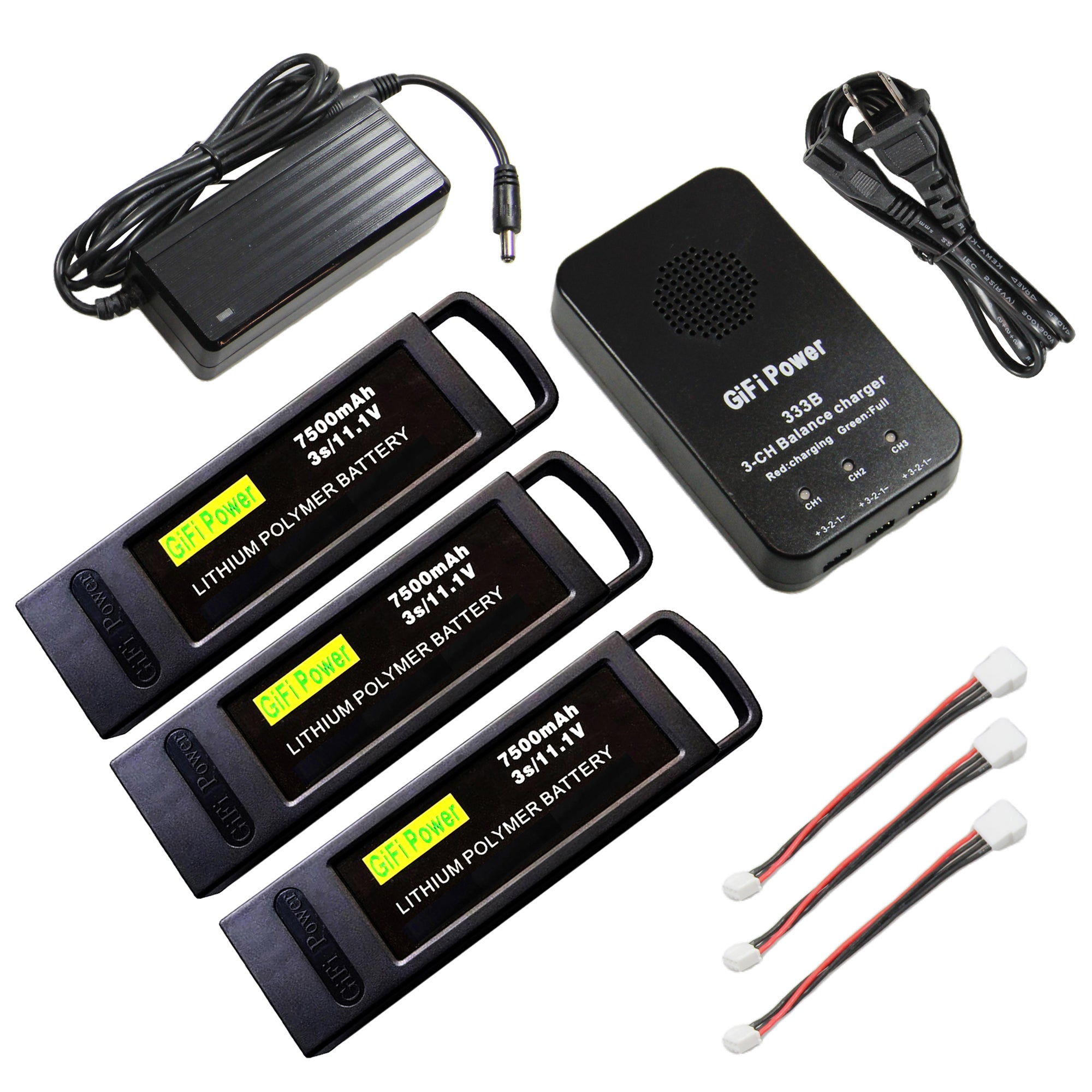 3-in-1 Battery Balance Charger for Yuneec Q500 LiPo Batteries RC
