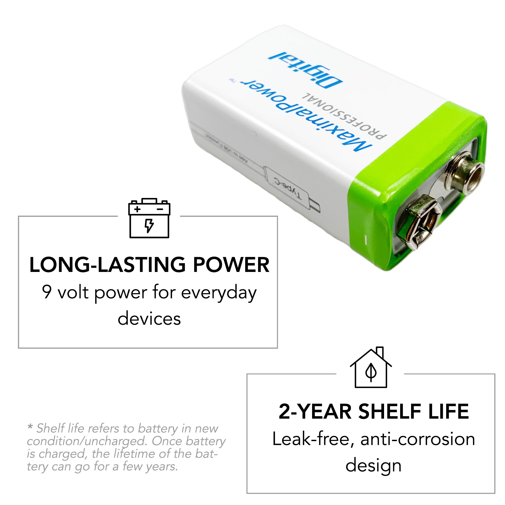 CITYORK USB 9V 650mAh-batterijen, oplaadbare Li-ion-polymeerbatterijen met hoge capaciteit en lage zelfontlading met micro-USB-oplaadpoort (3-pack CITYORK USB 9V 650mAh-batterijen, oplaadbare Li-ion-polymeerbatterijen met hoge capaciteit en lage zelfontlading met micro-USB-oplaadpoort (3-pack