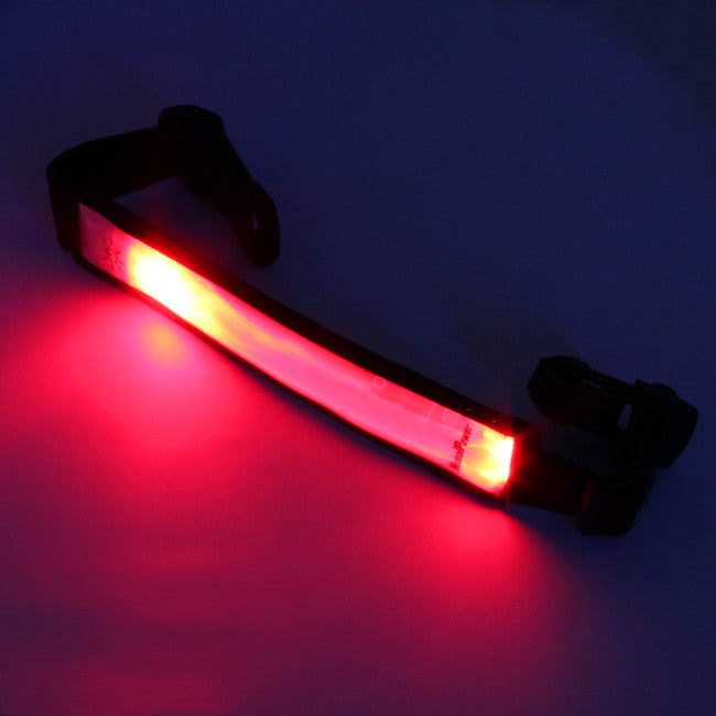 Blinking LED Light Reflective White ARM / LEG BAND Running Jogging Wal –  MaximalPower
