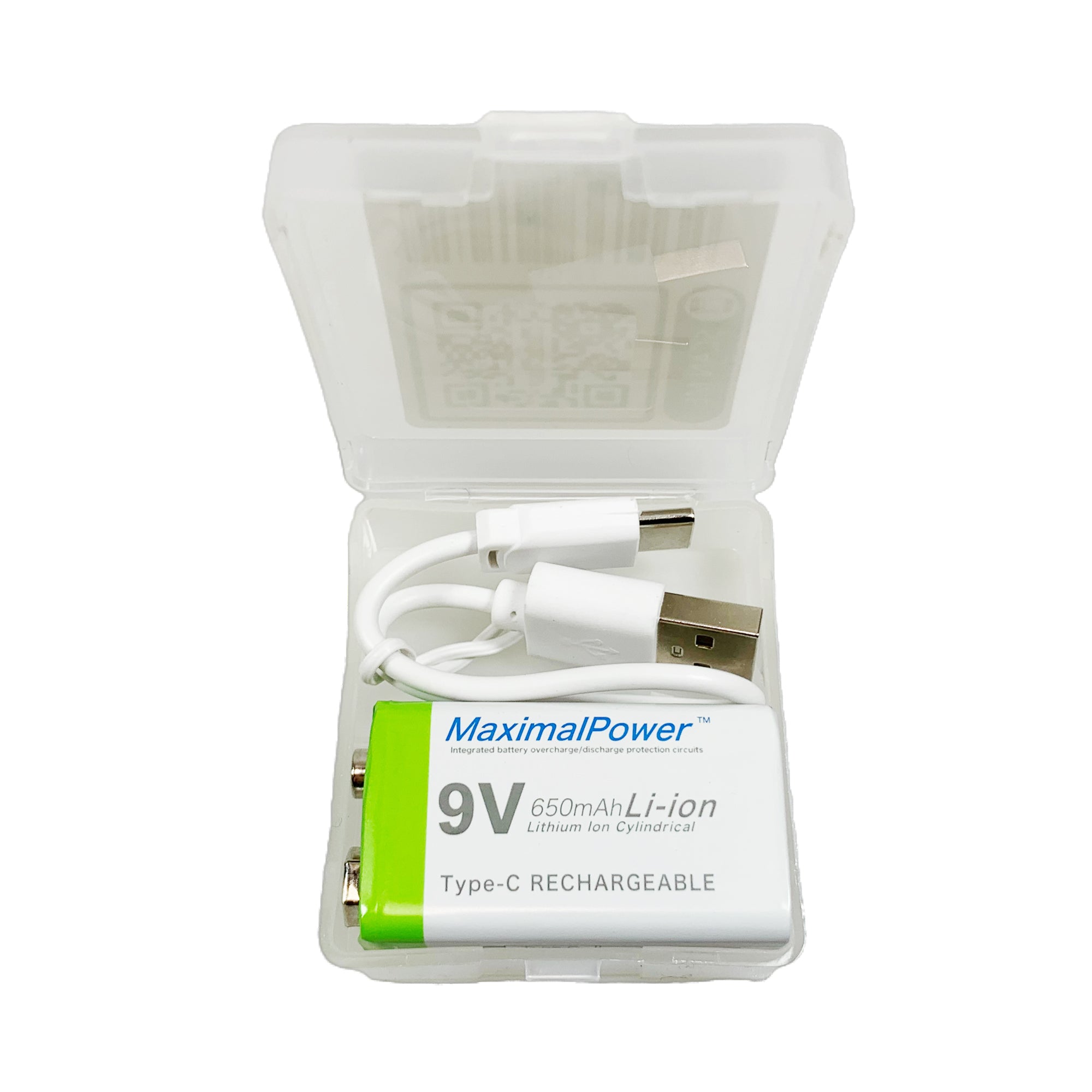 Palo USB 9 V 650 mAh lithium-ion batterij met USB-kabel voor toetsenbord, microfoon, rookmelder, elektrische games, walkietalkies - 1 pak USB-batterij en 1 kabel Palo USB 9 V 650 mAh lithium-ion batterij met USB-kabel voor toetsenbord, microfoon, rookmelder, elektrische games, walkietalkies - 1 pak USB-batterij en 1 kabel