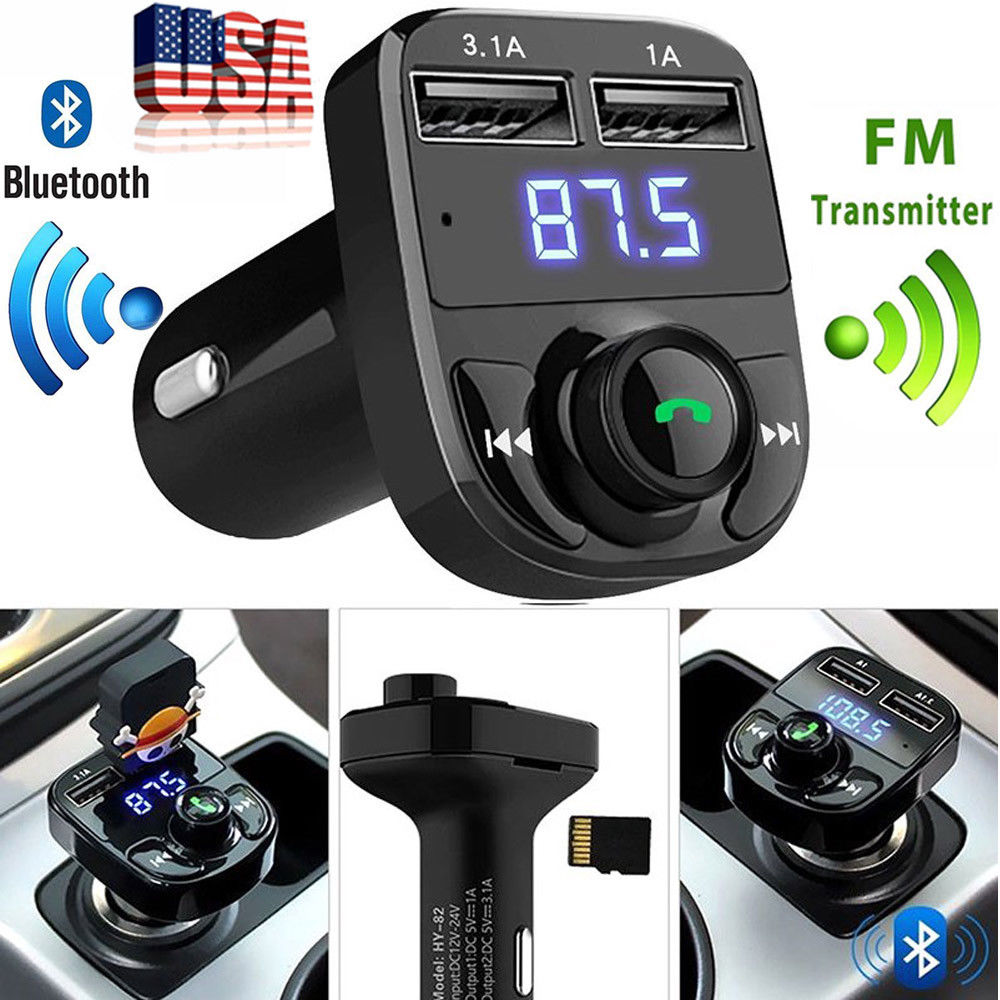 Wireless Fm Modulator Aux Audio Mp3 Player Usb Car Charger Handsfree  Bluetooth Compatible Car Kit Fm Transmitter Accessories